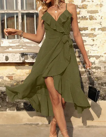 Rochie medie SHEIN, verde Verde