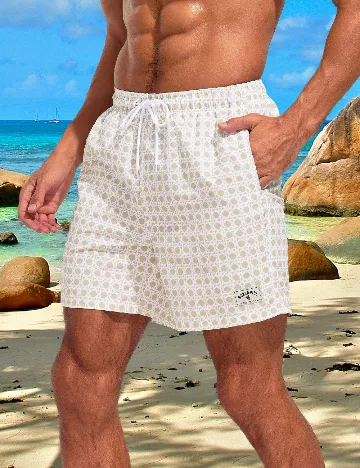 Short de baie SHEIN, crem Crem