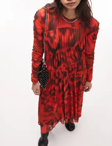 Rochie medie Top Shop, rosu Rosu
