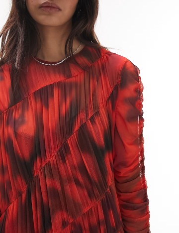 Rochie medie Top Shop, rosu