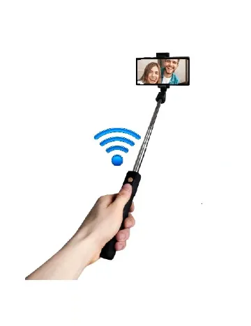 Selfie Stick Bluetooth Maxxter, negru Negru