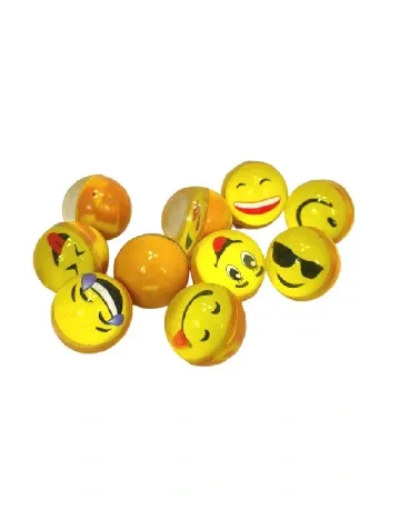 Set bile de cauciuc 10 bucati Toi-Toys, galben Galben