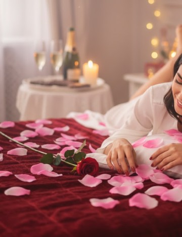 Petale de trandafiri, roz