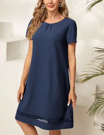 Rochie scurta Emery Rose, albastru Albastru
