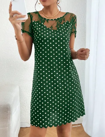 Rochie scurta SHEIN, verde Verde