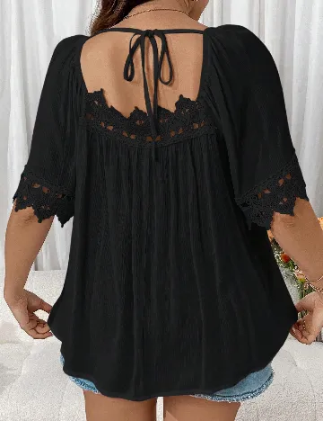 Bluza SHEIN CURVE, negru Negru