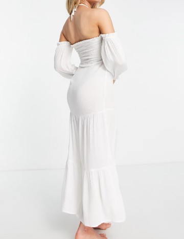 Rochie lunga ASOS, alb