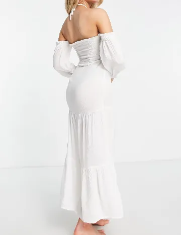 Rochie lunga ASOS, alb