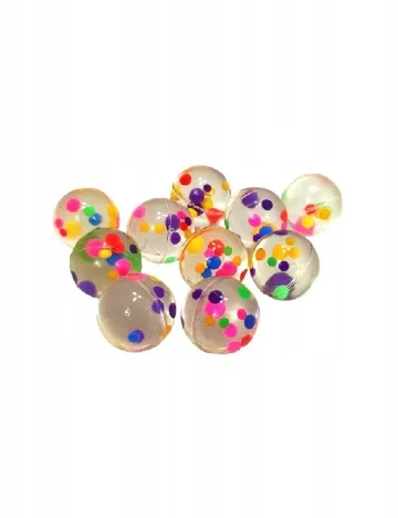 Set bile de cauciuc 10 bucati Toi-Toys, mix culori Mix culori