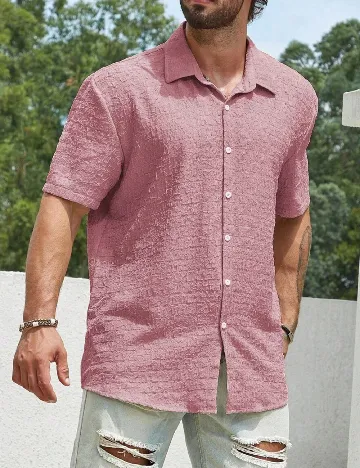 Camasa SHEIN Plus Size Men, roz Roz