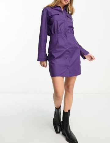 Rochie scurta Lola May, mov