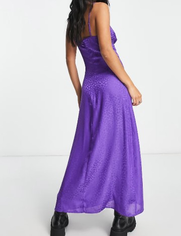 Rochie lunga Violet Romance, mov