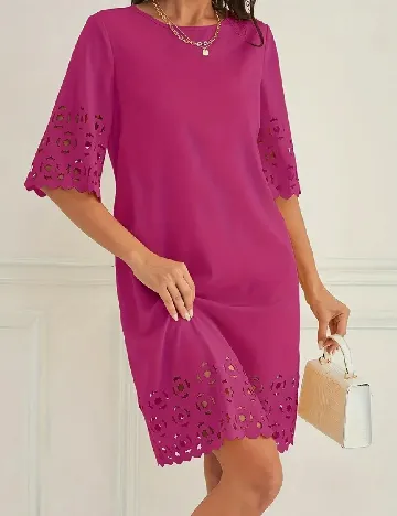 Rochie scurta SHEIN, roz Roz