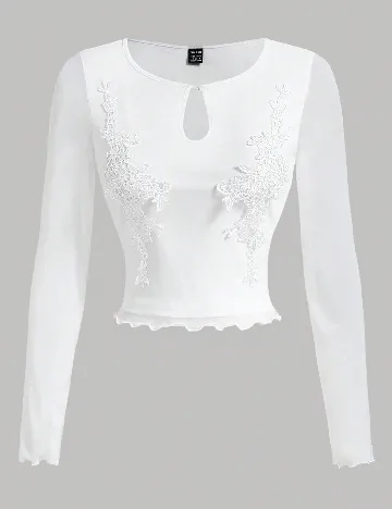 Bluza SHEIN, alb Alb