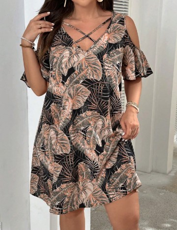 Rochie scurta SHEIN CURVE, mix culori