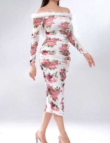 Rochie medie SHEIN, alb