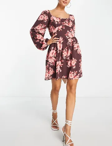 Rochie scurta ASOS, floral print Floral print