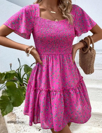 Rochie scurta SHEIN, roz
