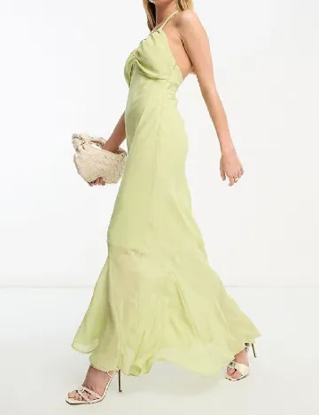 Rochie lunga ASOS, verde Verde