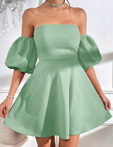 Rochie scurta SHEIN, verde Verde
