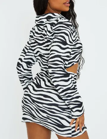 Top Rebellious, alb/negru
