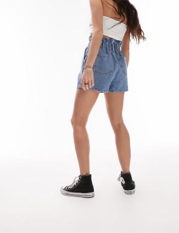 Pantaloni scurti Top Shop, albastru