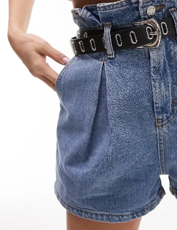Pantaloni scurti Top Shop, albastru