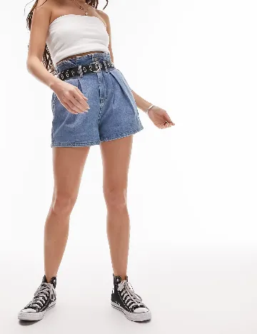 Pantaloni scurti Top Shop, albastru