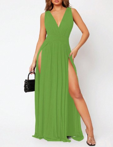 Rochie lunga SHEIN, verde