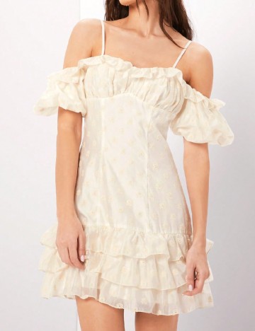 Rochie scurta SHEIN, ecru