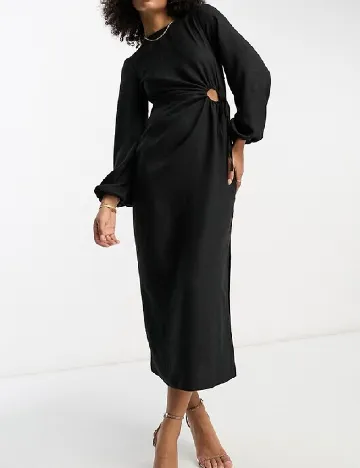 Rochie medie ASOS, negru Negru