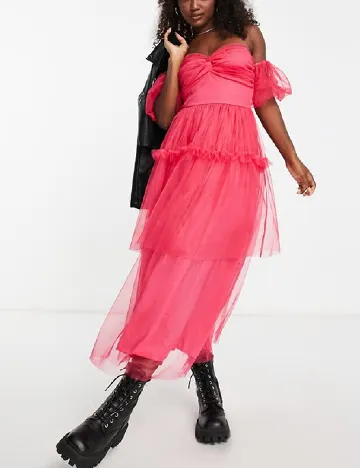 Rochie medie Miss Selfridge, roz Roz