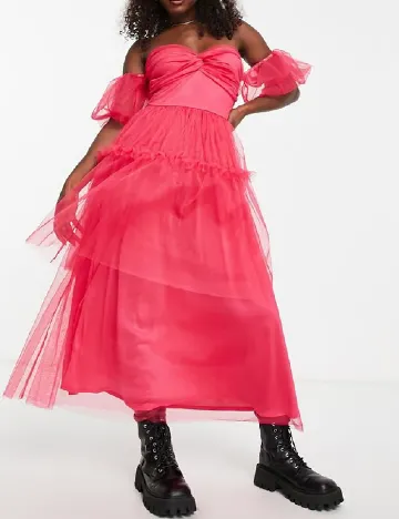Rochie medie Miss Selfridge, roz Roz