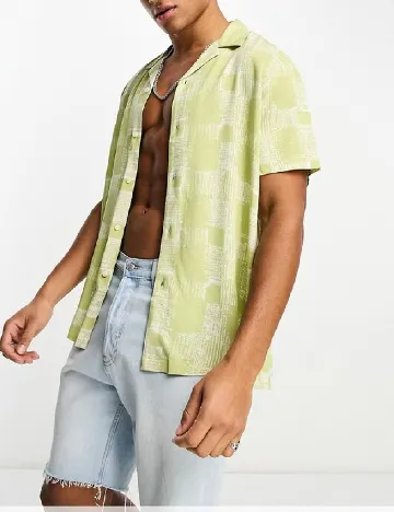Camasa ASOS, verde Verde