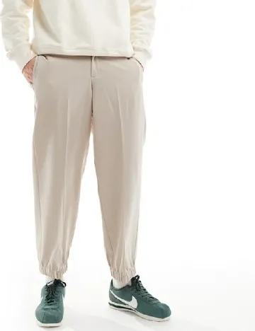 Pantaloni ASOS, bej Crem