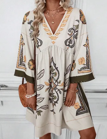 Rochie medie SHEIN, crem Crem