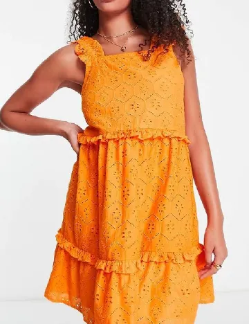 Rochie scurta Influence, portocaliu Portocaliu