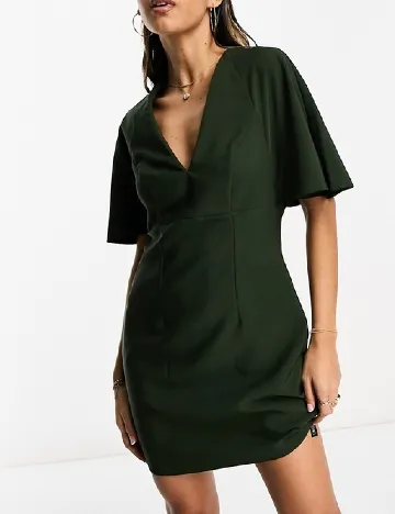 Rochie scurta ASOS, verde Verde