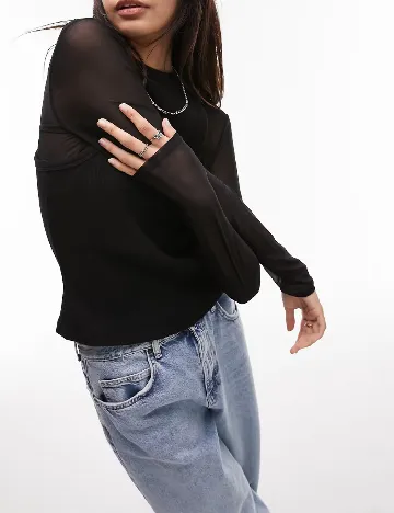 Bluza Top Shop, negru Negru