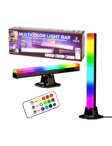 Set bara LED 2 bucati Eurodomest, mix culori