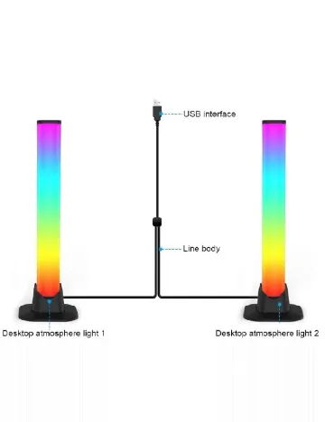 Set bara LED 2 bucati Eurodomest, mix culori Mix culori
