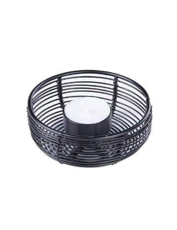 Suport lumanare Home Accents, negru