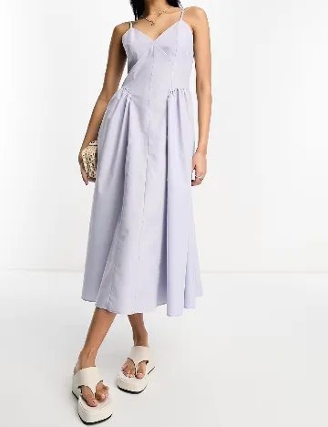 Rochie medie ASOS, albastru Albastru