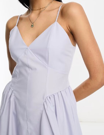 Rochie medie ASOS, albastru