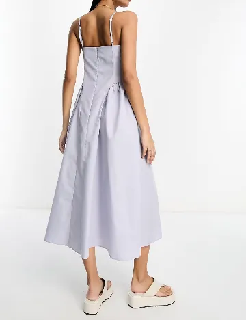 Rochie medie ASOS, albastru Albastru