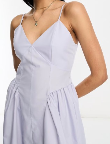 Rochie medie ASOS, albastru