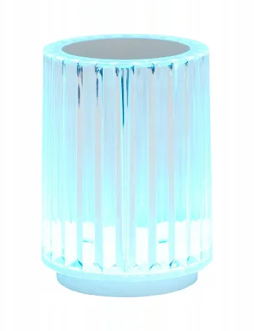 Lampa LED Deluxa, transparent Alb