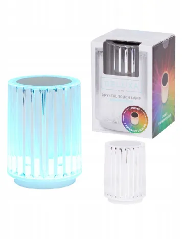 Lampa LED Deluxa, transparent Alb