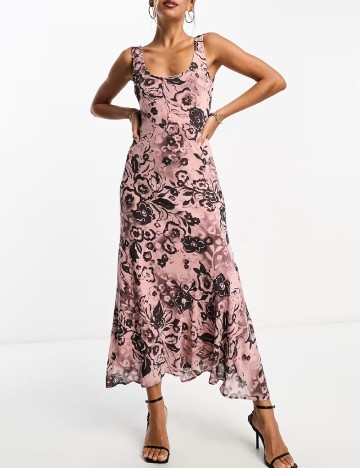 Rochie medie ASOS, roz