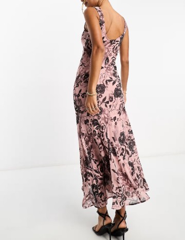 Rochie medie ASOS, roz